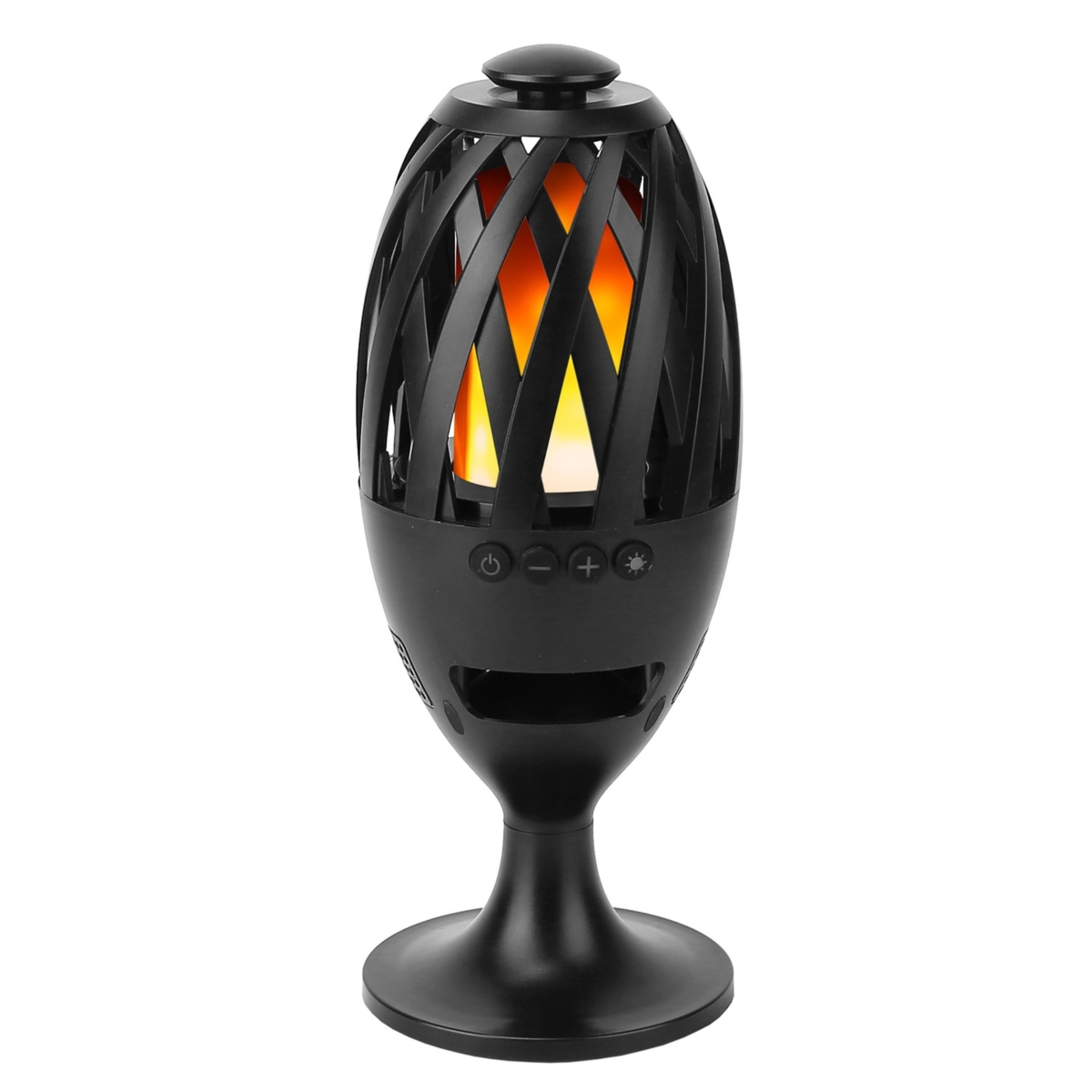 FFF-GPCT2279 Waterproof LED Flame Speakers – Stereo Bass, Wireless, Outdoor Light-Up, Atmosphere LED Flickers, Patio Stake
