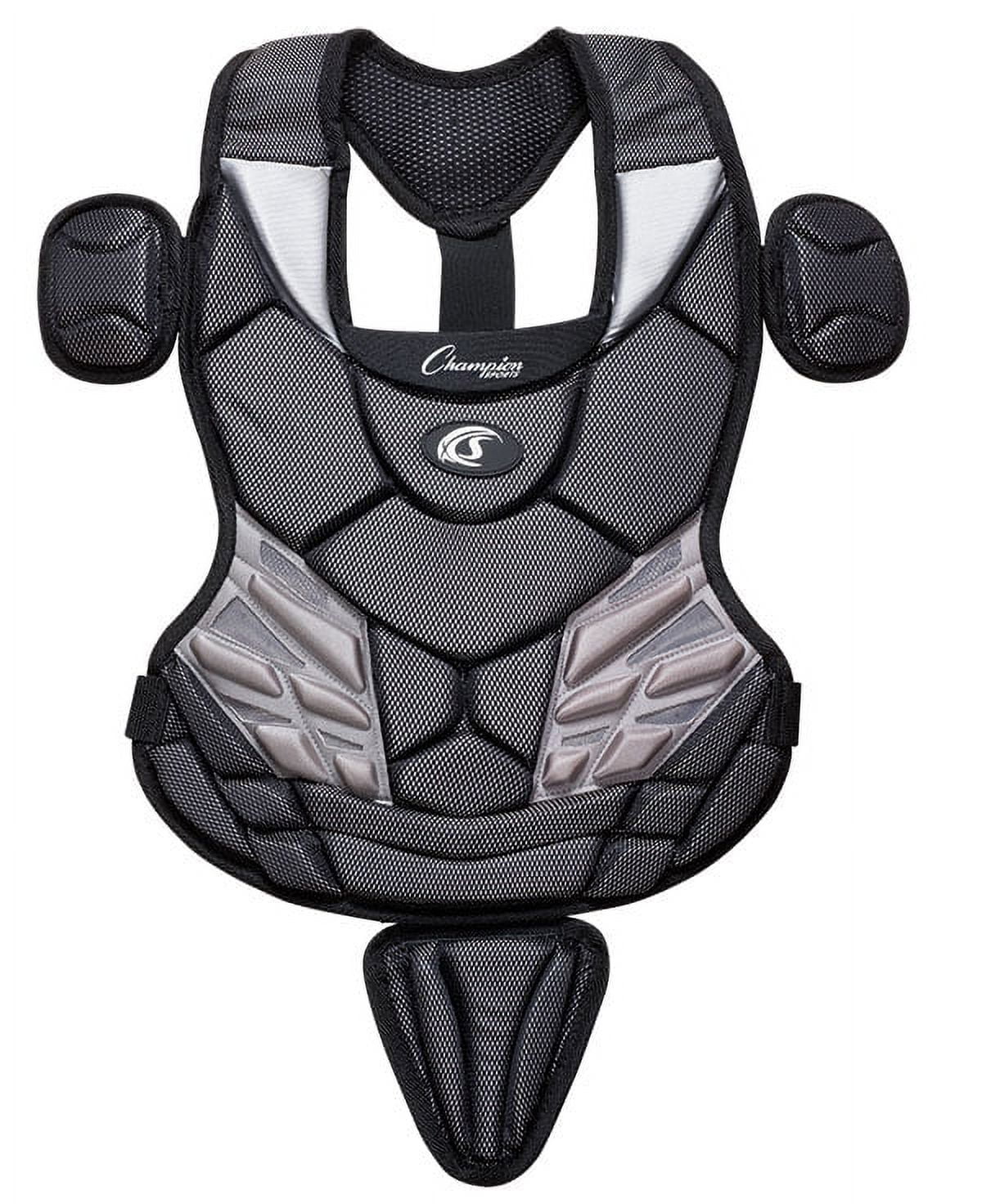 03641 Little League Chest Protector with Tail, Black
