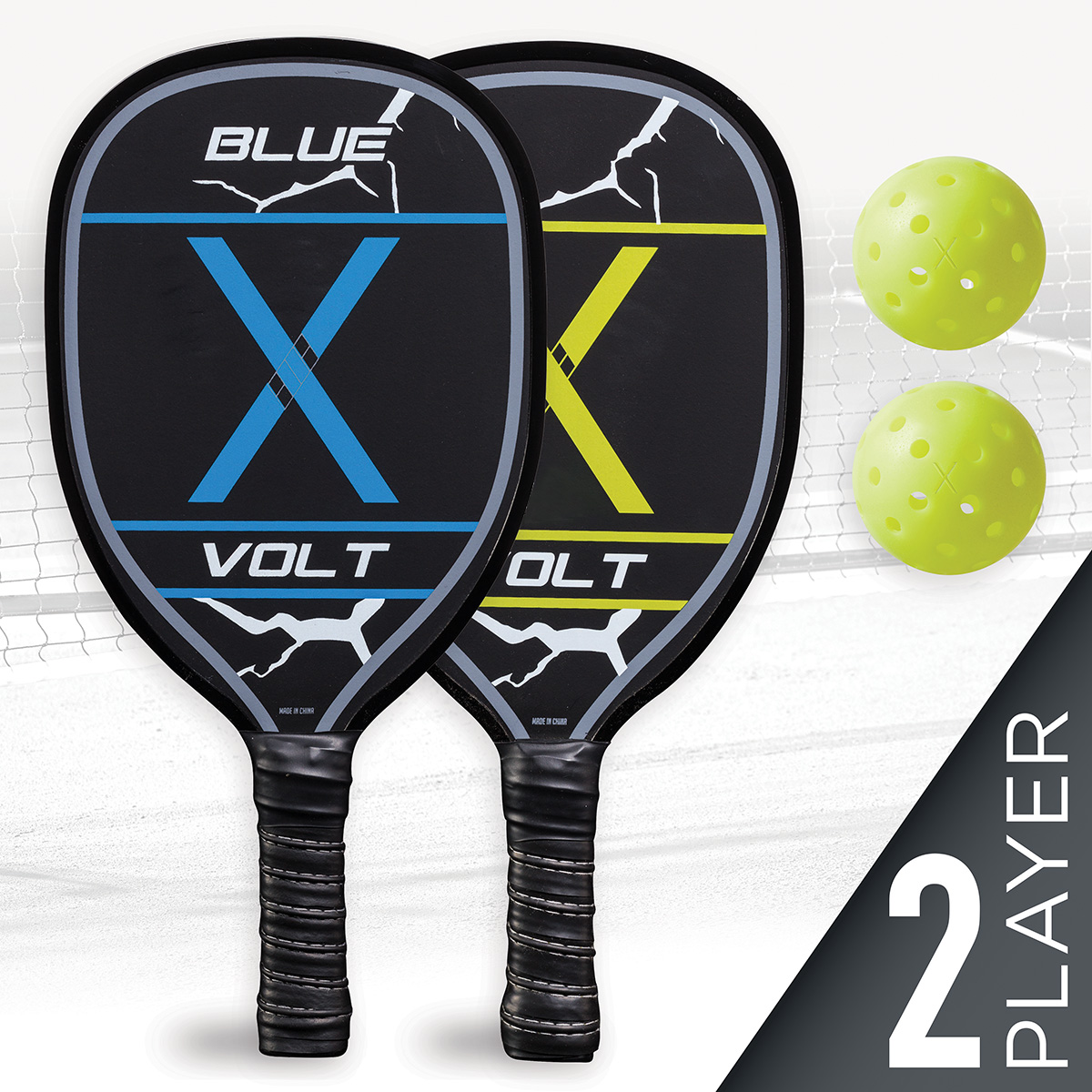 2 Player Wooden Pickleball Paddle Set