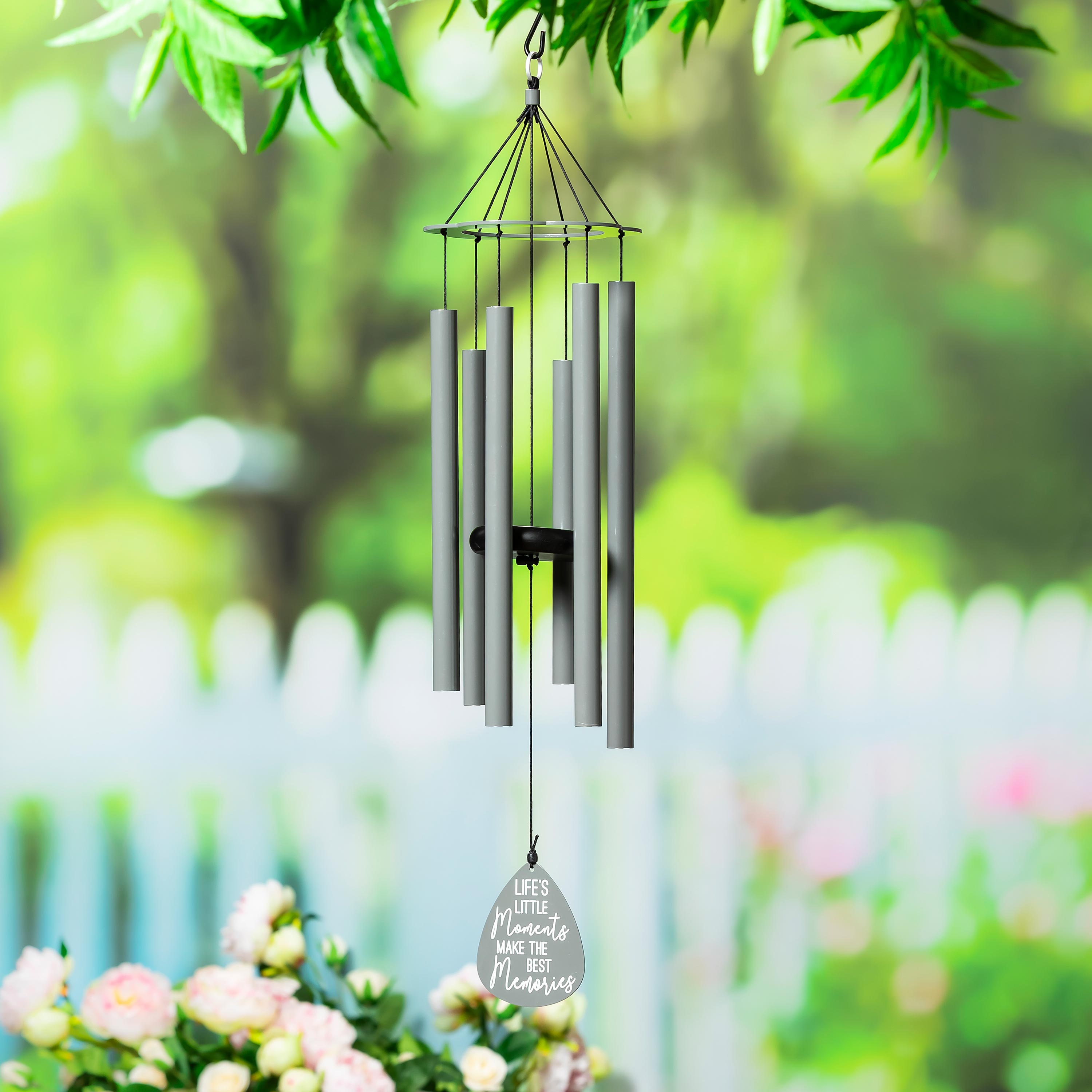 30" H Avria Hand Tuned Wind Chime Memorial "Life's Little Moments" Tuned to Scale of "A"