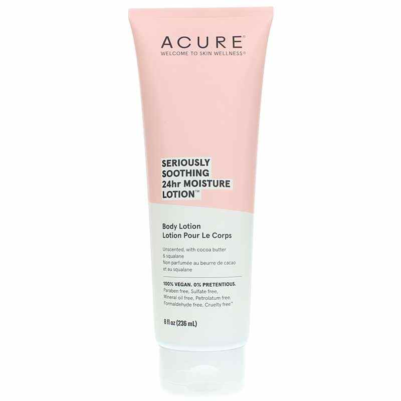 Acure Seriously Soothing 24hr Moisture Lotion Unscented 8 Oz