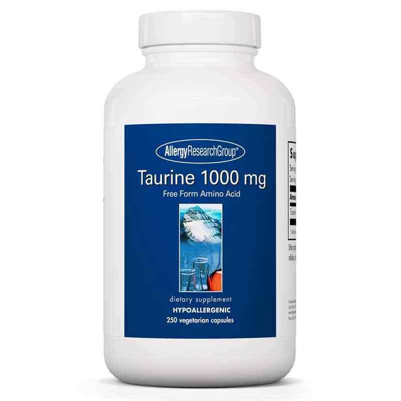 Allergy Research Group Taurine 1000 Mg 250 Veg Capsules