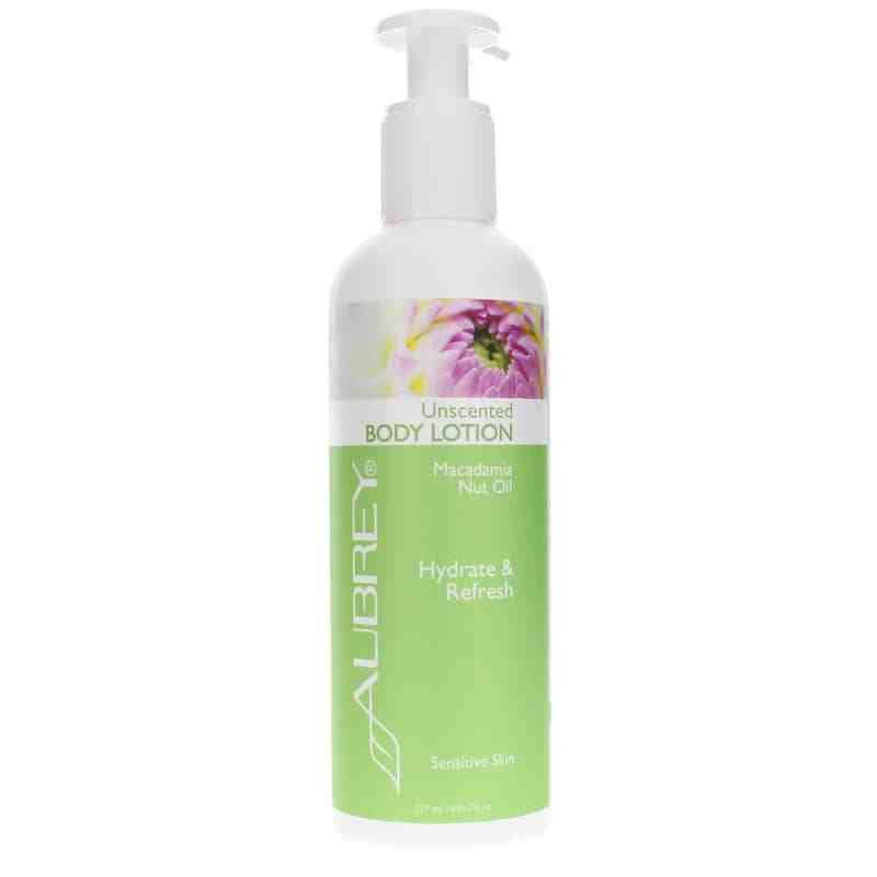 Aubrey Organics Unscented Body Lotion for Sensitive Skin 8 Oz
