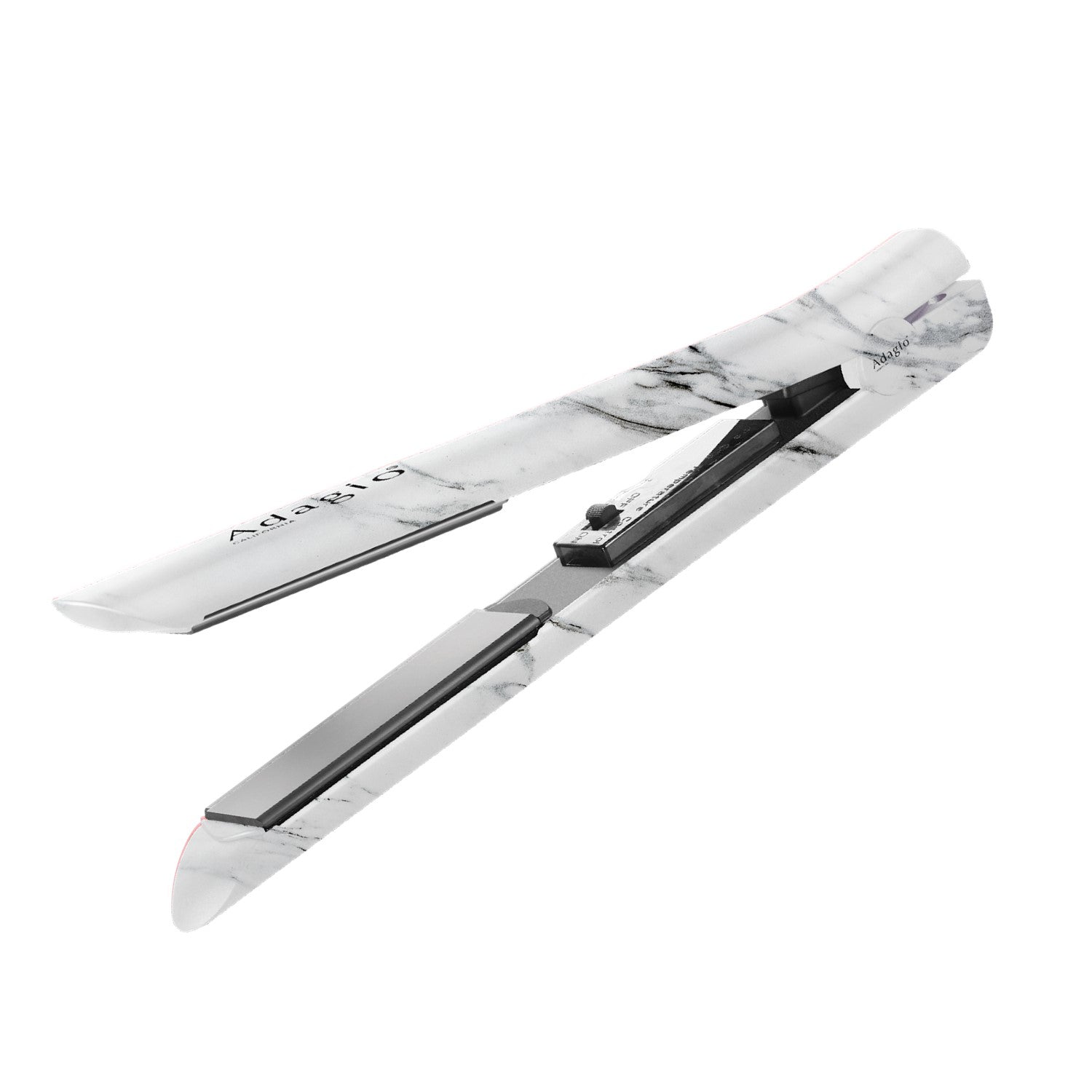 Bibas Adagio Ceramic Flat Iron in White Marble
