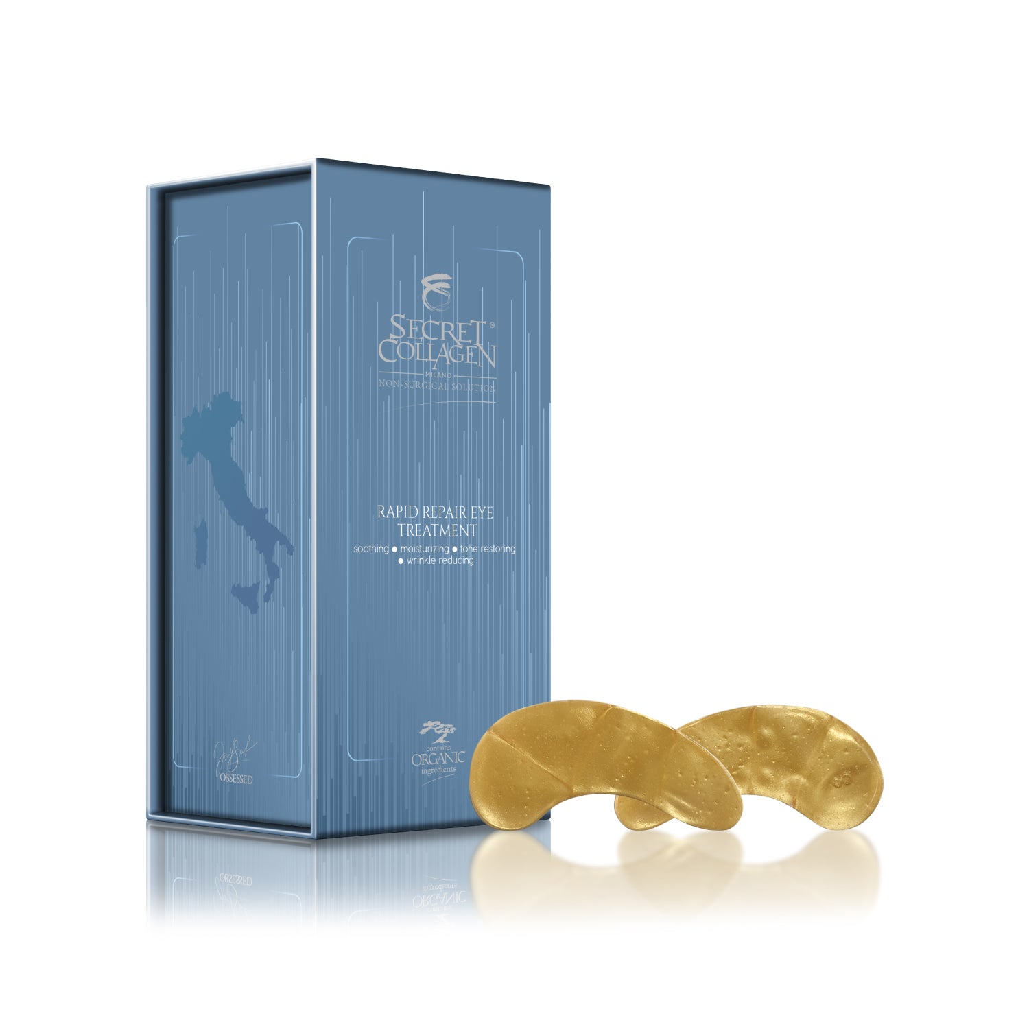 Bibas Secret Collagen Rapid Wrinkle Repair Cool Gel Eye Sachets - 12 pc