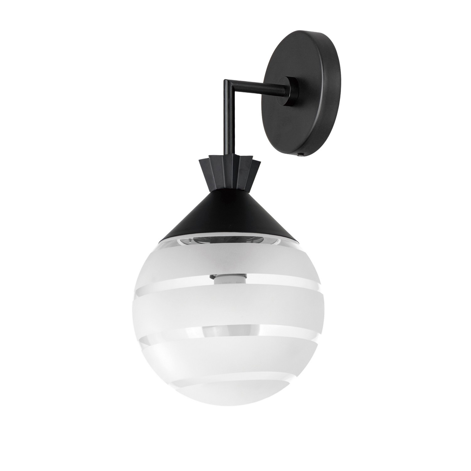 Copacabana 1-Light Outdoor Wall Sconce in Black