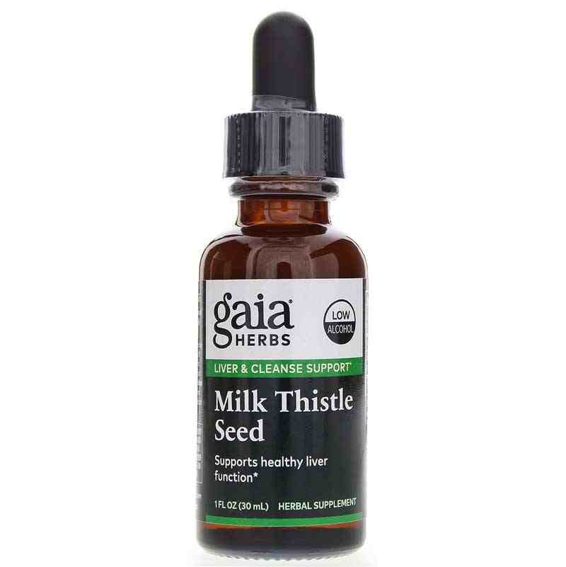 Gaia Herbs Milk Thistle Seed Low Alcohol 1 Oz