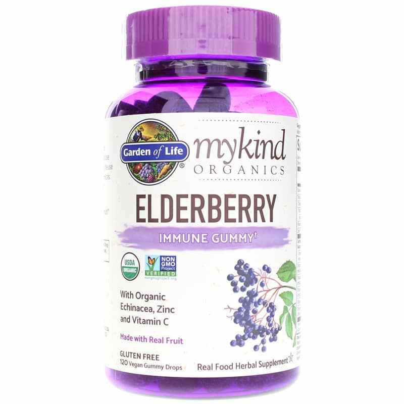 Garden of Life mykind Organics Elderberry Immune Gummy 120 Gummies