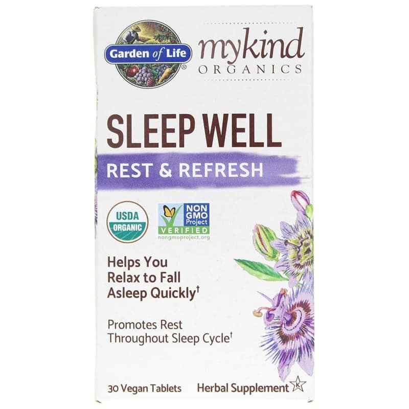 Garden of Life mykind Organics Sleep Well Rest & Refresh 30 Veg Tablets