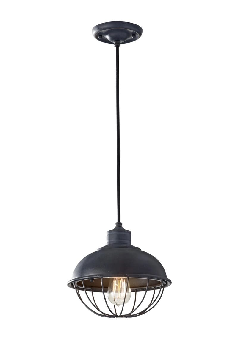 Generation Lighting Urban Renewal Mini Pendant in Antique Forged Iron