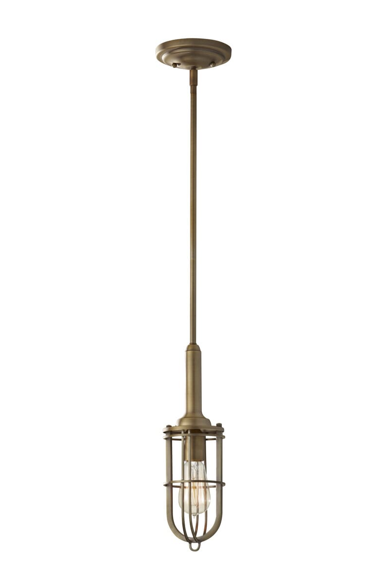 Generation Lighting Urban Renewal Mini Pendant in Brass Finish