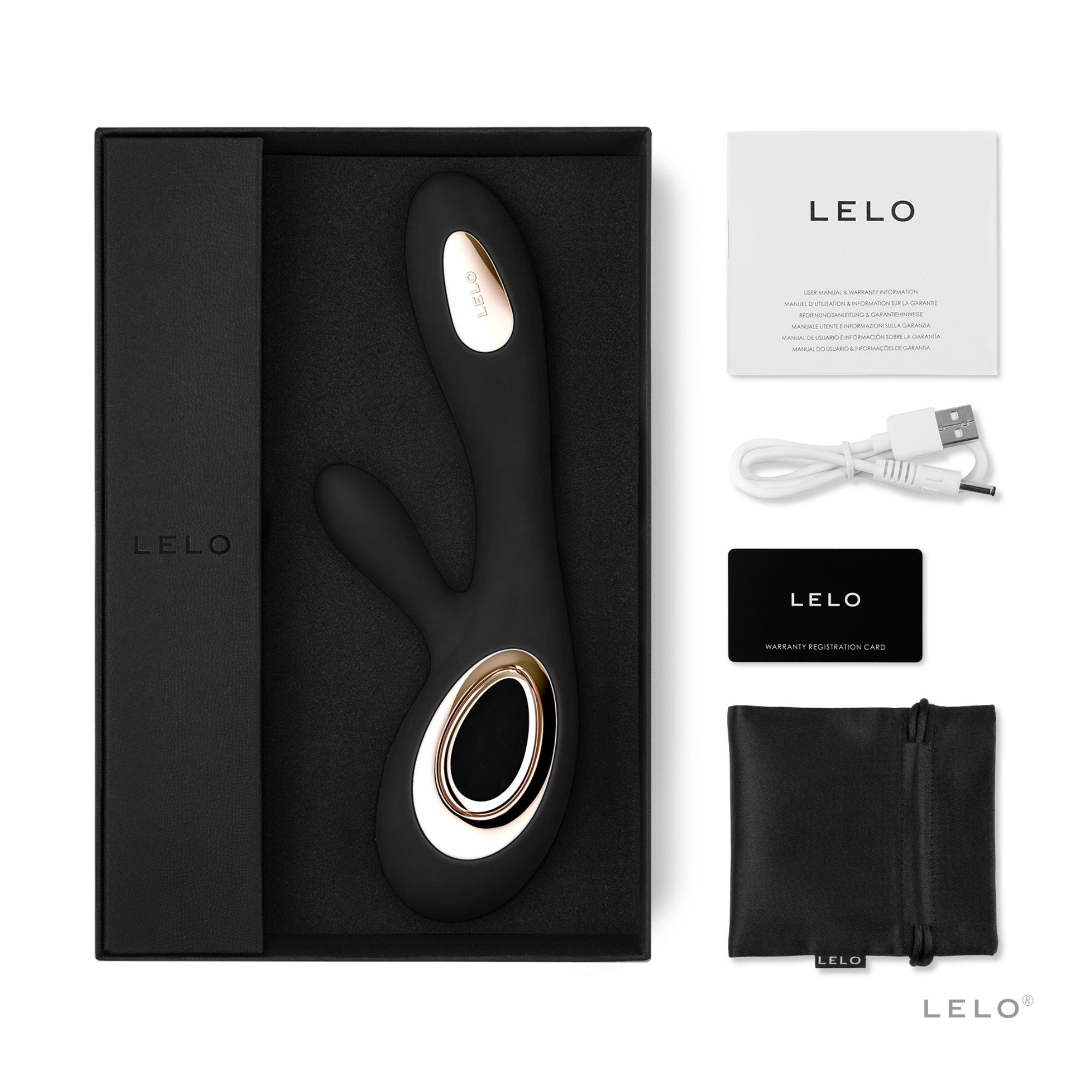 LELO, Inc. LELO SORAYA Wave Vibrator in Black