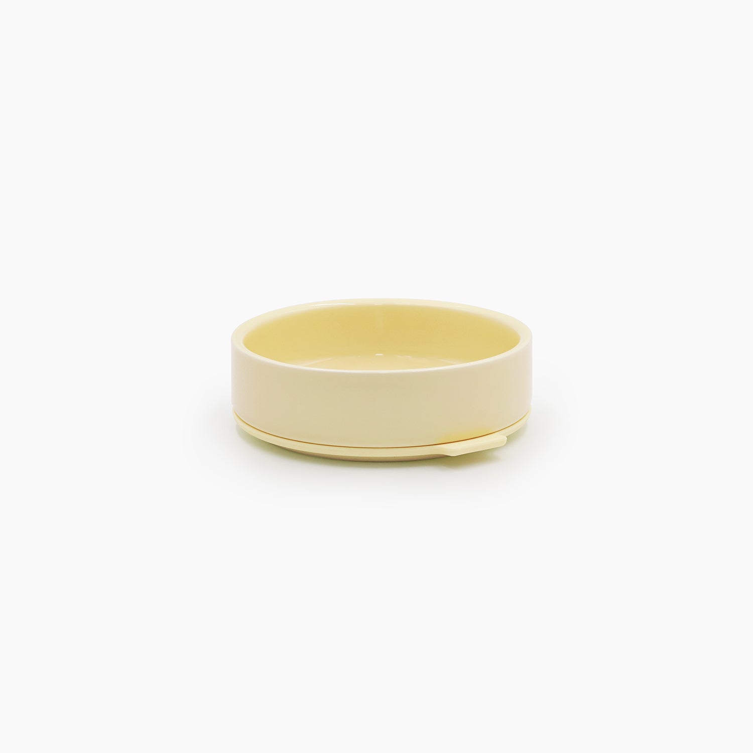 LifeN LLC Pudding Pet Bowl in Lemon, Size Small