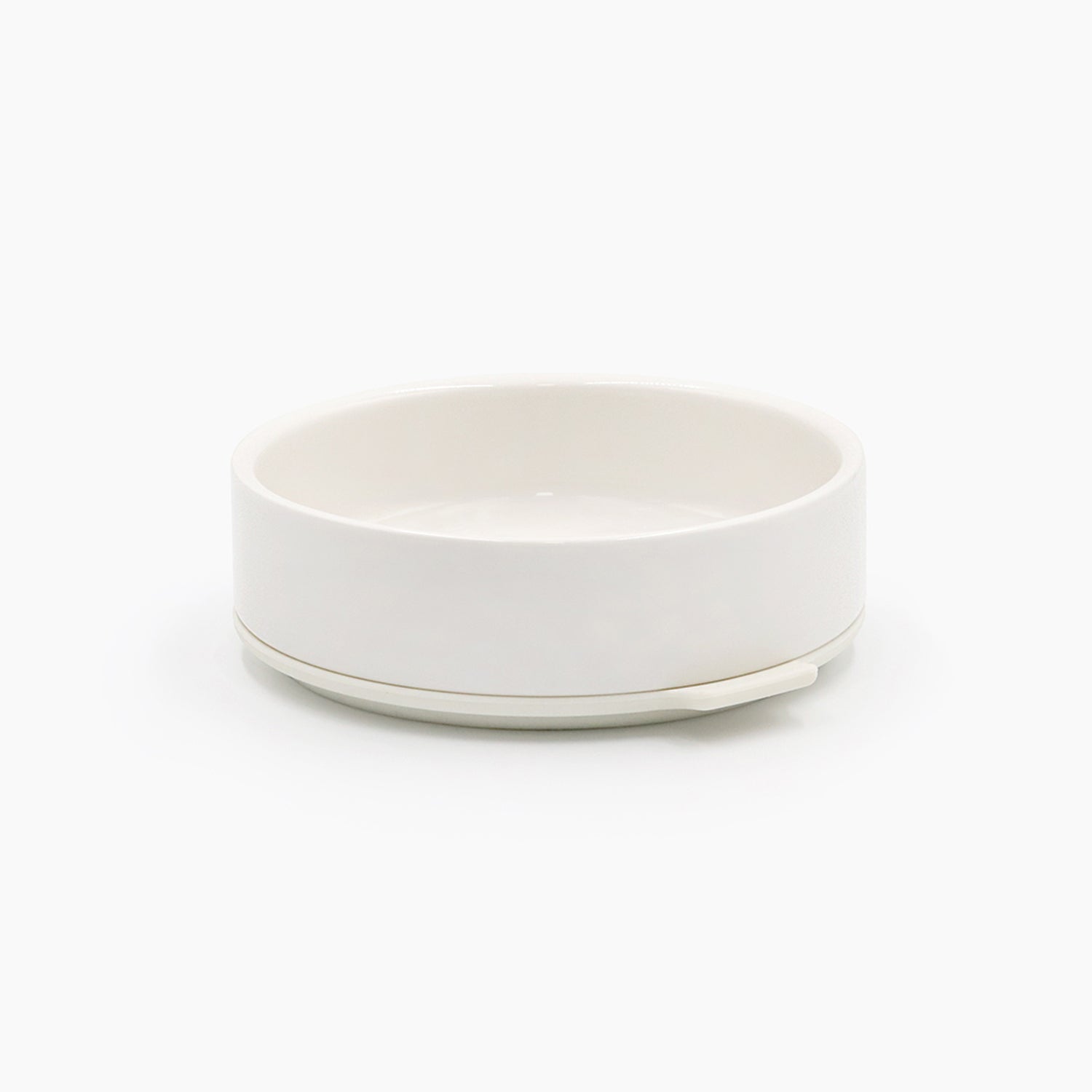 LifeN LLC Pudding Pet Bowl in White, Size Small