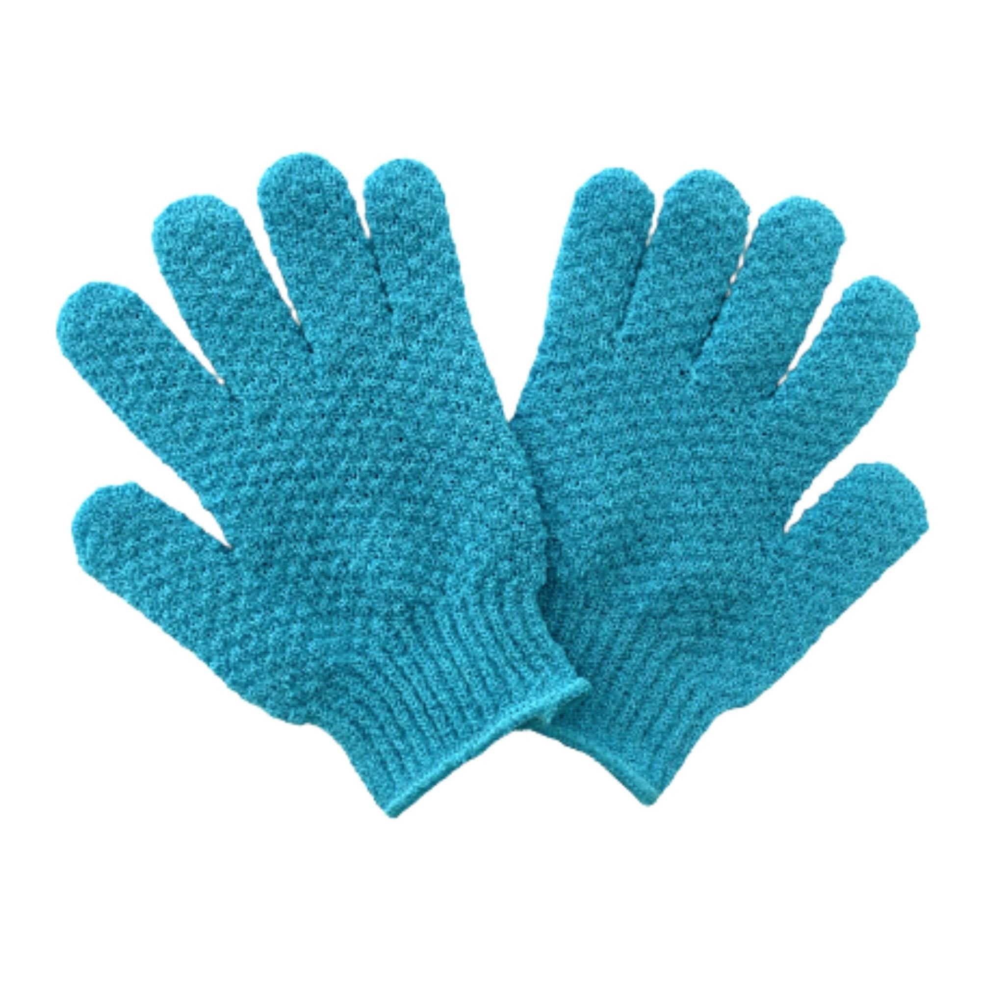 Lure Essentials Anti Cellulite Exfoliating Gloves in Blue