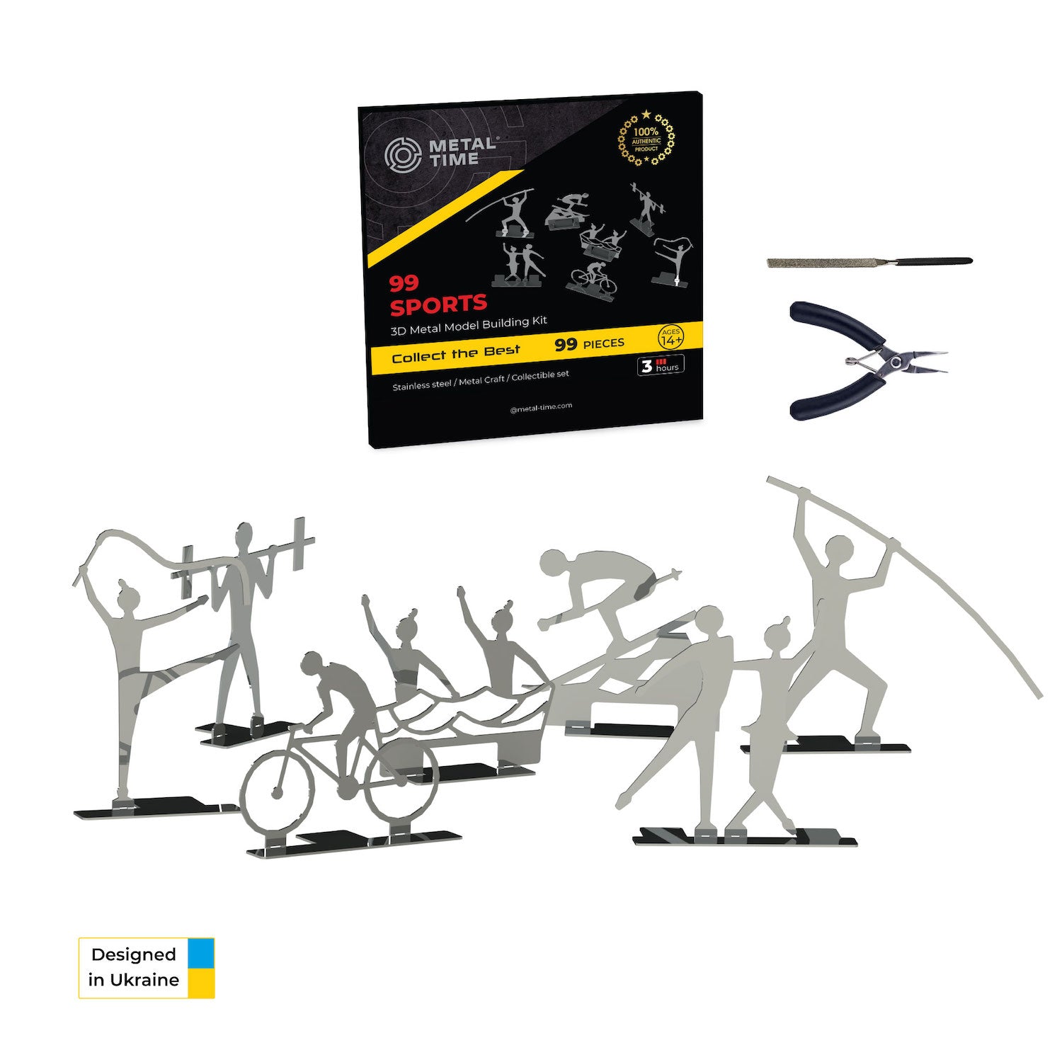 METAL-TIME 99 Sports 3D puzzle DIY Kit
