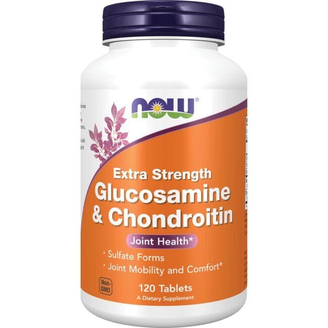 NOW Foods Extra Strength Glucosamine & Chondroitin Supplement Vitamin | 120 Tabs