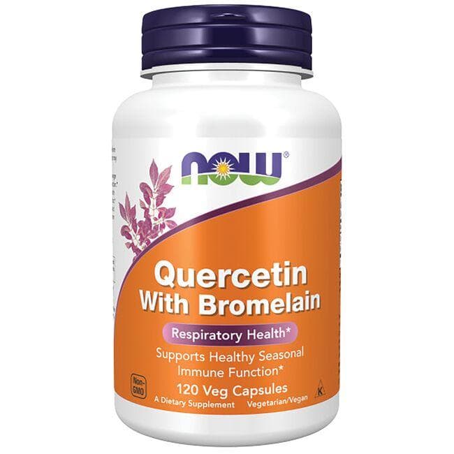 NOW Foods Quercetin with Bromelain Supplement Vitamin | 120 Veg Caps