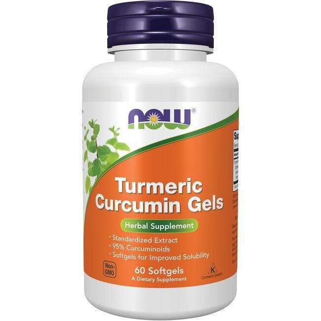 NOW Foods Turmeric Curcumin Gels Vitamin | 60 Soft Gels