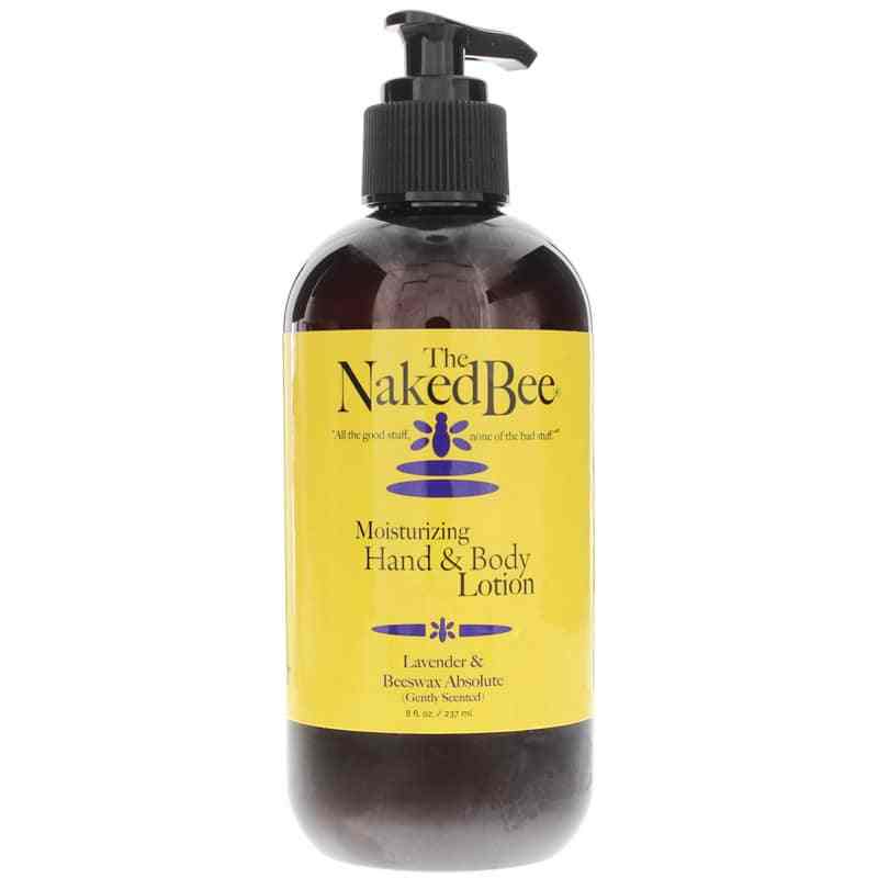 Naked Bee Moisturizing Hand & Body Lotion Lavender & Beeswax 8 Oz