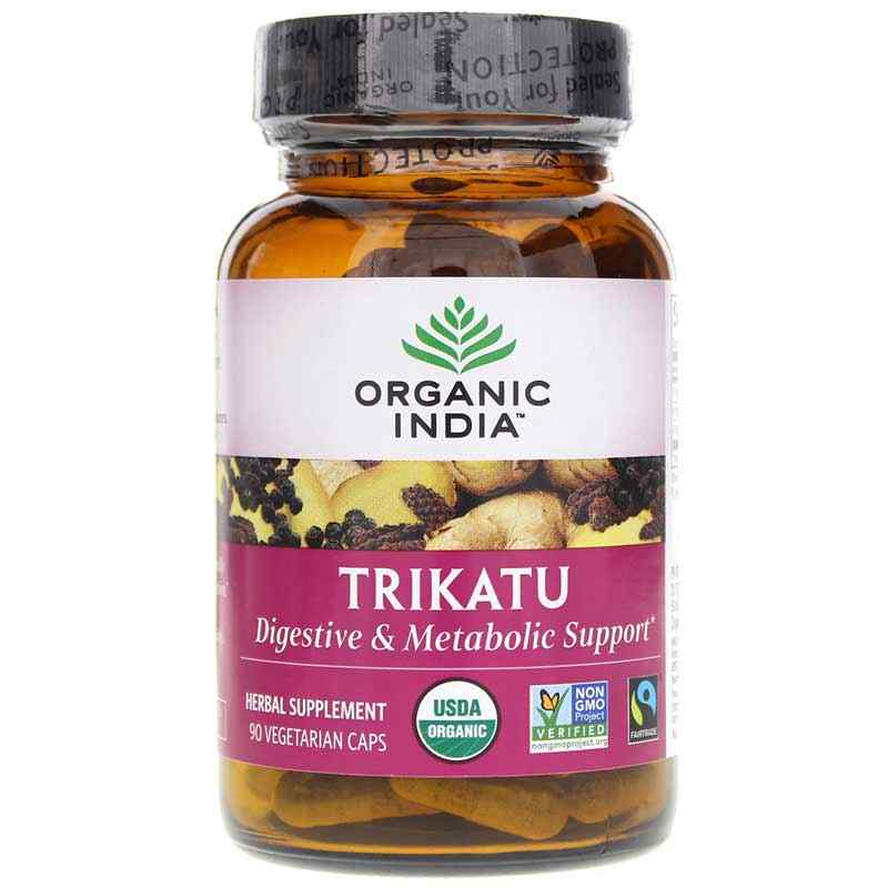 Organic India Trikatu Certified Organic 90 Veg Capsules