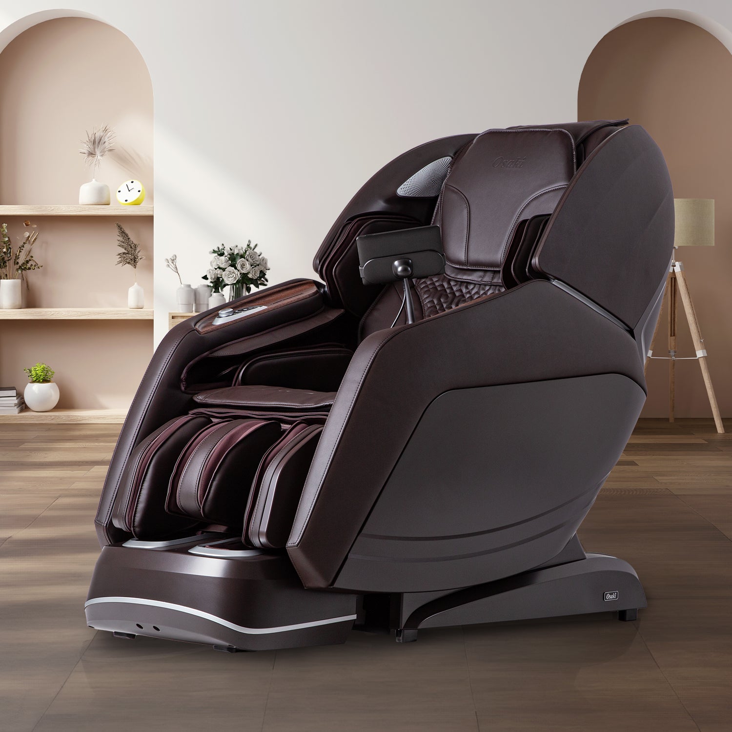 Osaki 4D Manhattan Duo Mech Massage Chair in Brown