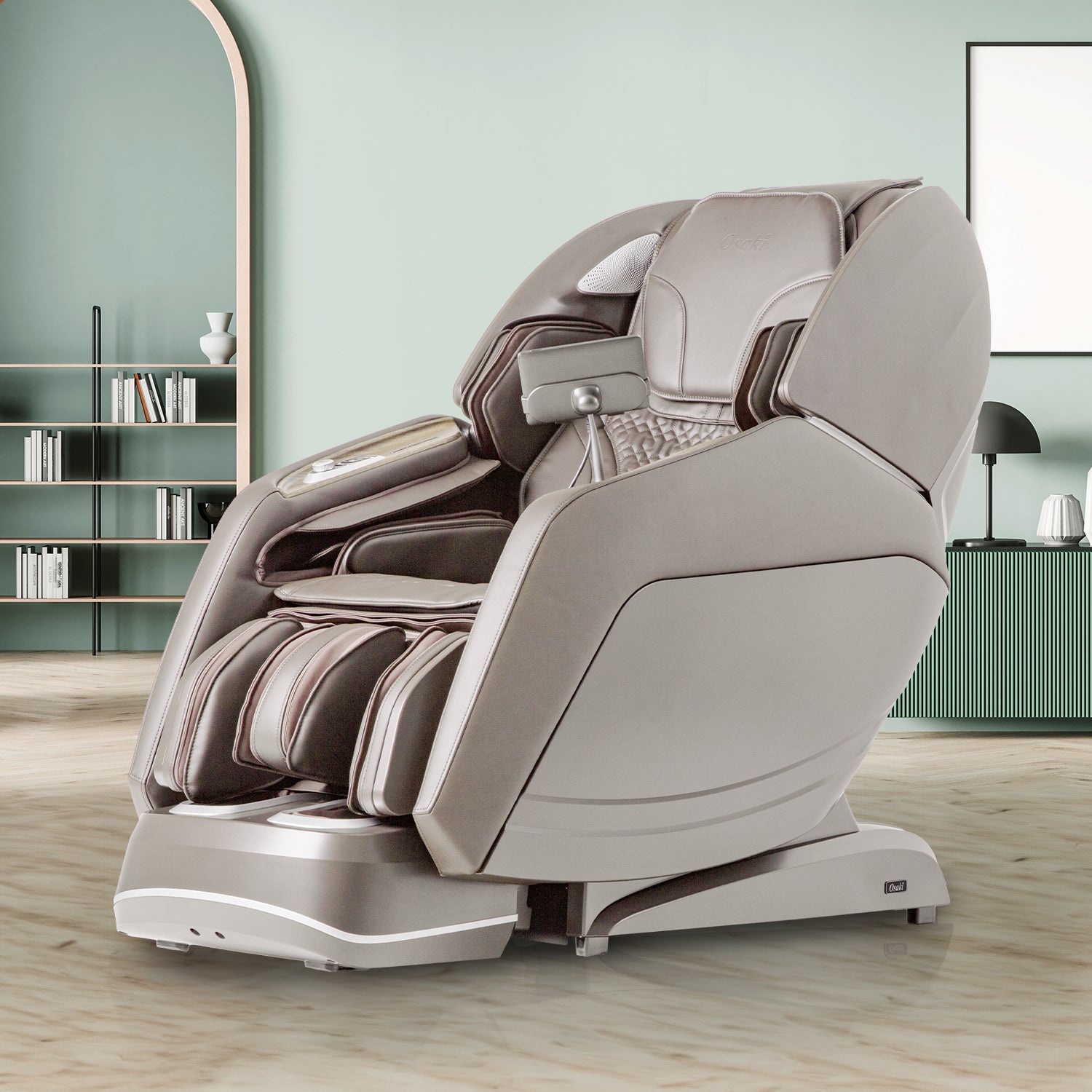 Osaki 4D Manhattan Duo Mech Massage Chair in Taupe