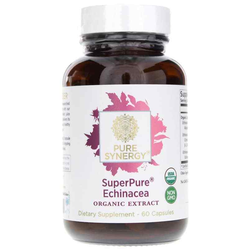 Pure Synergy SuperPure Echinacea Organic Extract Capsules 60 Capsules