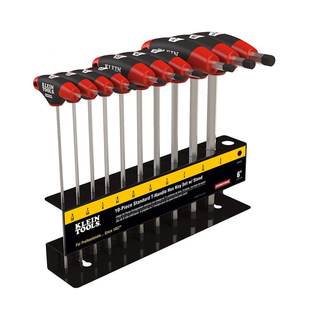 SAE T-Handle Set with 9 in. L Stand (10-Piece)