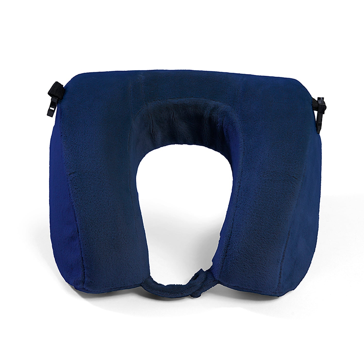 SUPPLY ACCESSORIES Brookstone Support Flex Memory Foam Neck Pillow in Blue
