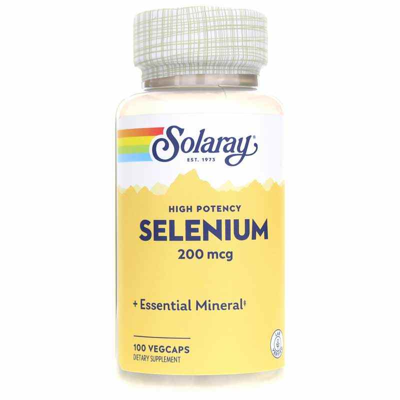 Solaray Selenium 200 Mcg 100 Veg Capsules