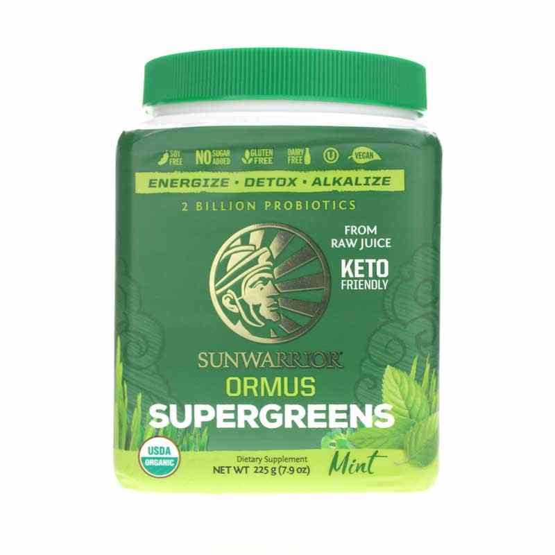 Sunwarrior Ormus Supergreens Mint 7.9 Oz