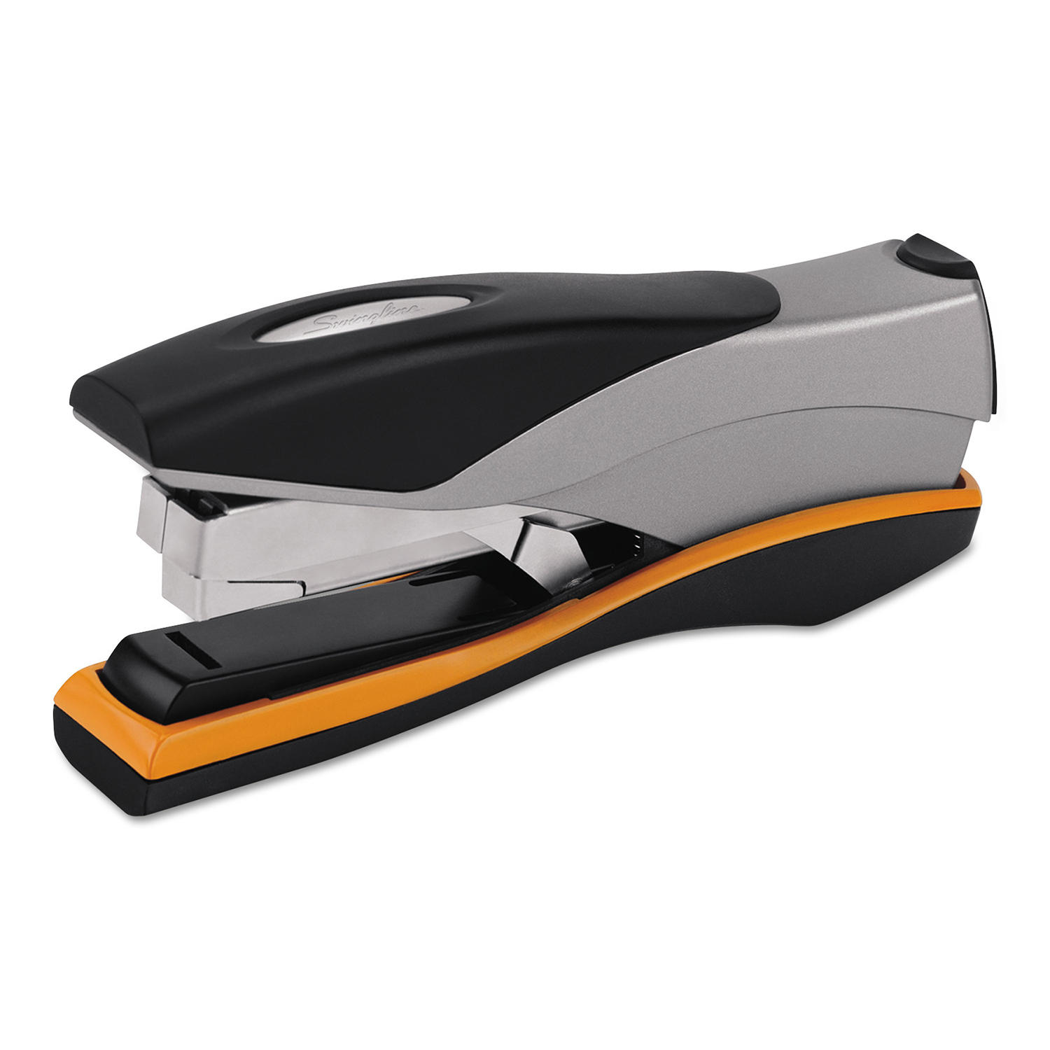 Swingline - Optima Desk Stapler, 40-Sheet Capacity - Silver/Orange/Black