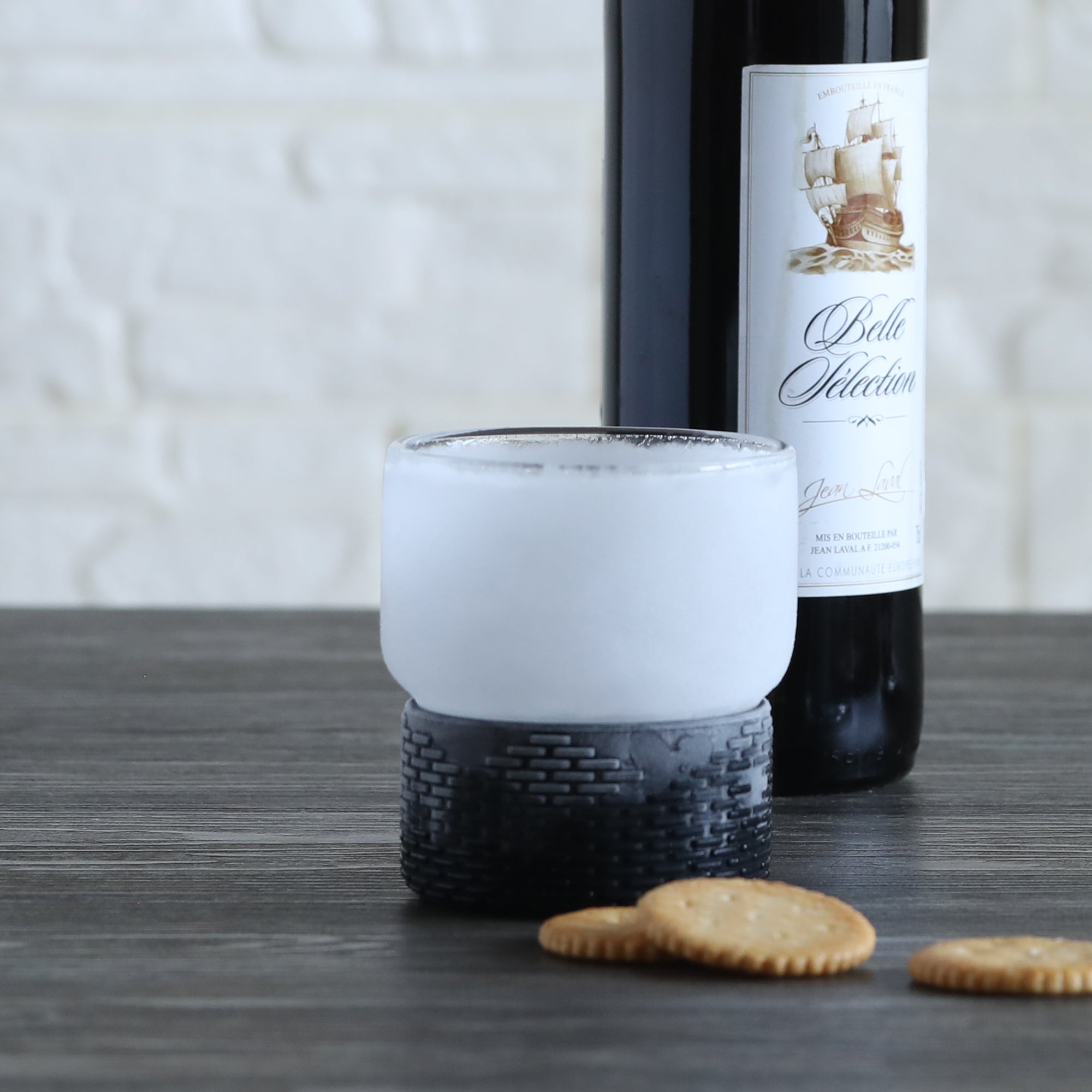 THAT Inventions CHG ChillGlass Refreezable Highball Whiskey Glass in Black