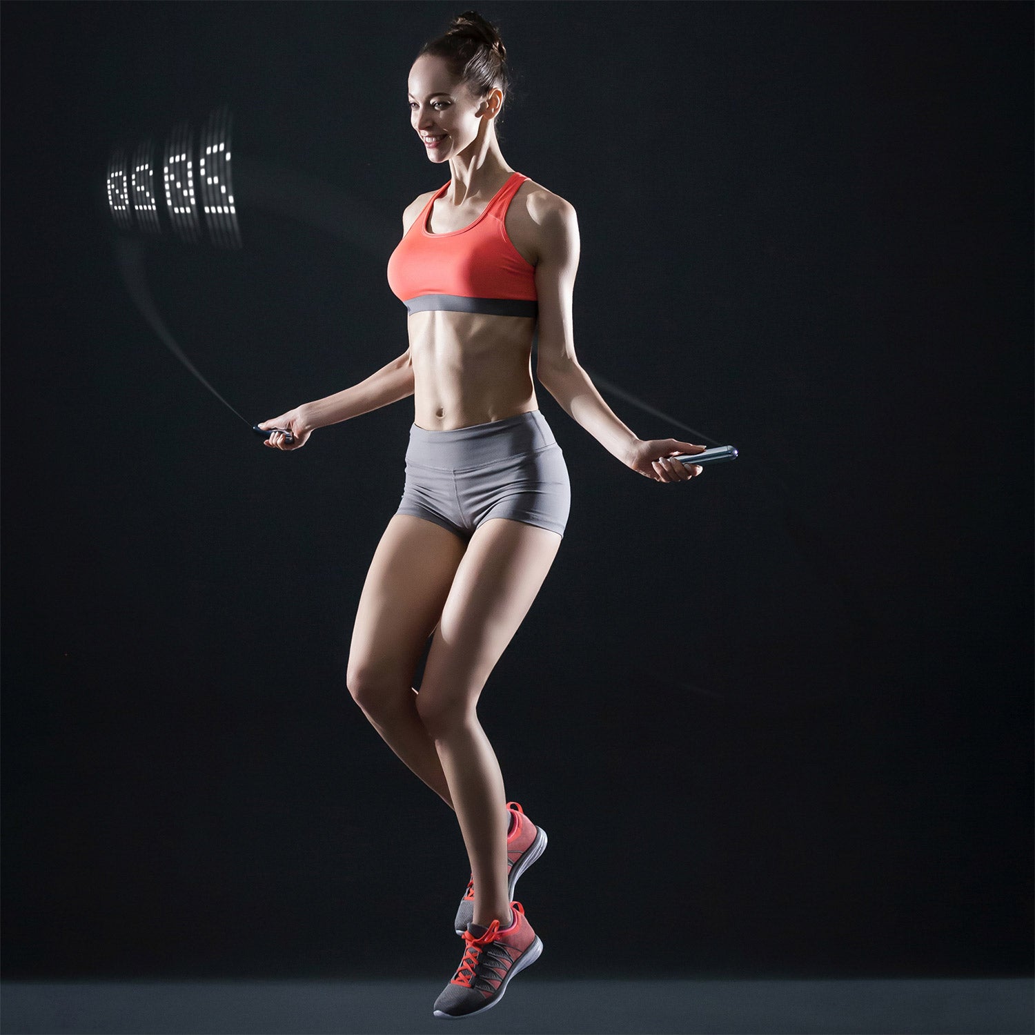 Tangram LED Smart Rope in Black, Size Small