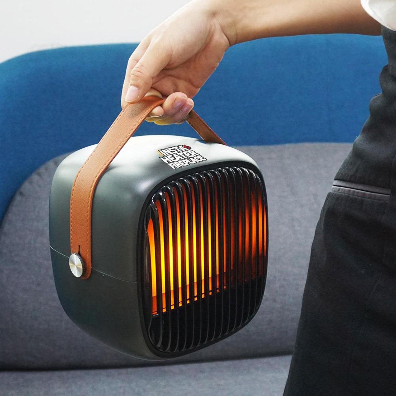 Teleshop Inc. Insta Heater Fireplace in Black