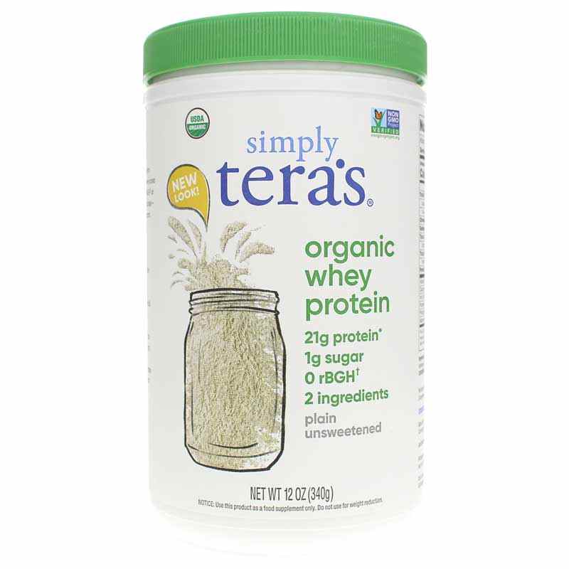 Teras Whey Organic Whey Protein Plain Unsweetened 12 Oz