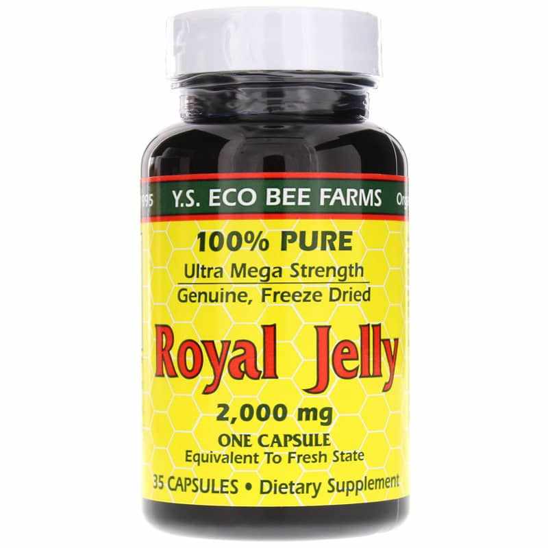 YS Organic Bee Farms Royal Jelly 2,000 Mg 35 Capsules