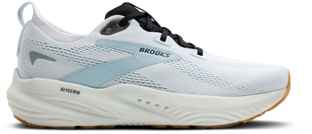 Brooks Glycerin 22 Road Running Shoes - Men's Bright White/Winter Sky/Black 10.0 US/Medium