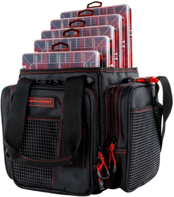 Evolution Outdoor Vertical 3600 Drift Series Tackle Bags Red