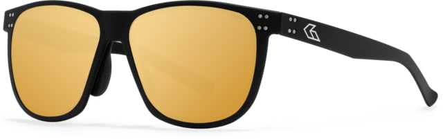 Gatorz Wraith Sunglasses Black Engraved Logo Digitally Optimized Polarized Rose Gold Mirror w. Anti- Reflective Coating