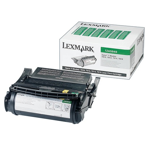 Lexmark 12A5849 Original Toner Cartridge - Laser - 25000 Pages - Black - 1 Each