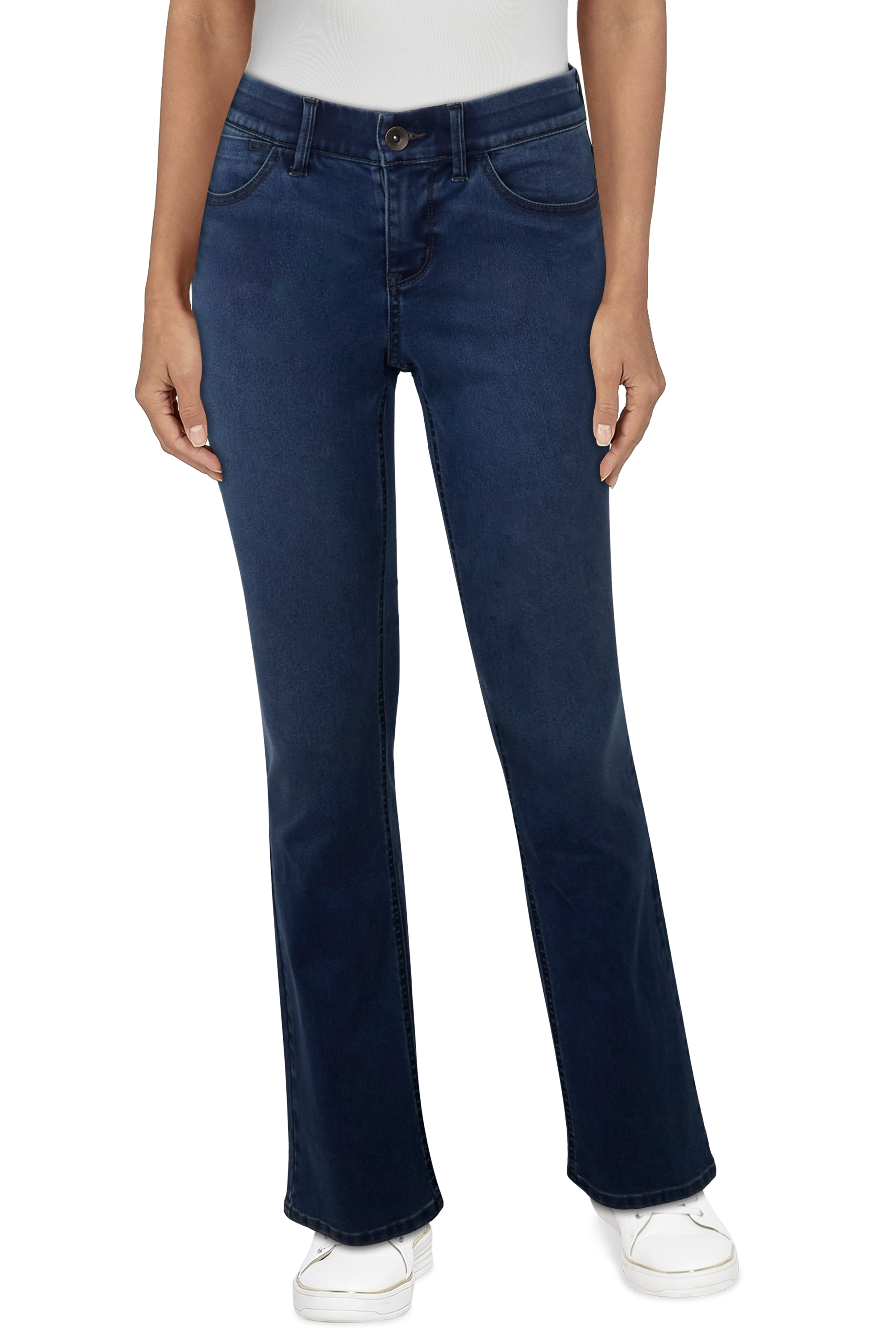 Natural Reflections AB Slimmer Bootcut Jeans for Ladies - Medium Wash - 16