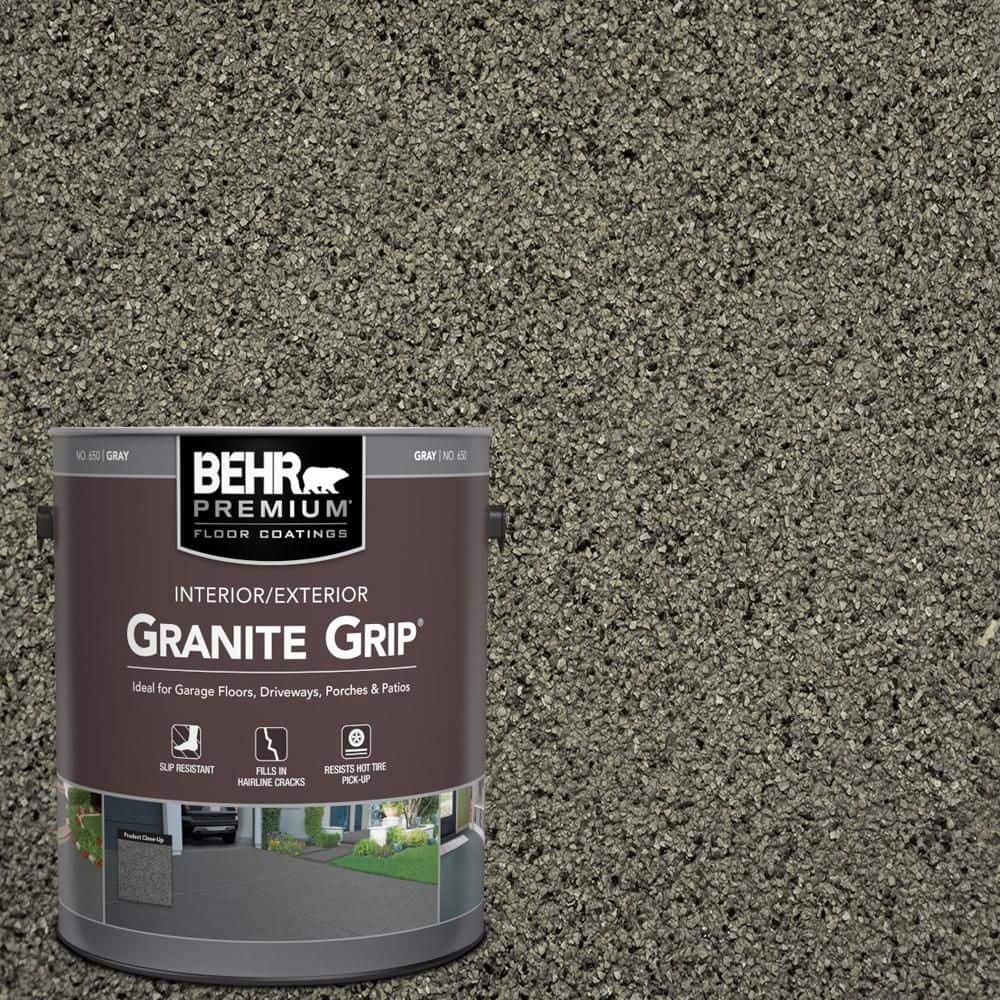 1 Gal. #GG-01 Slate Ivory Decorative Flat Interior/Exterior Concrete Floor Coating