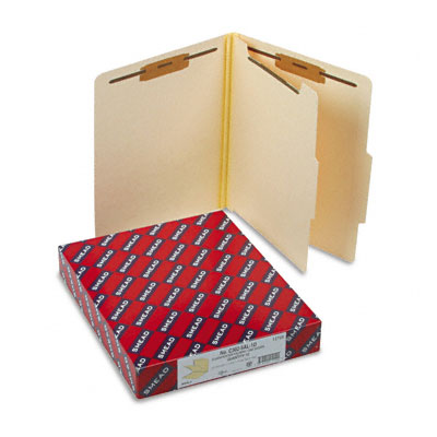 13700 Manila Classification Folders with 2/5 Right Tab Letter 4-Section 10/box