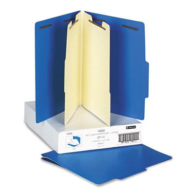 14045 2-1/2 Expansion Heavy-Duty Poly Classification Folders Letter 10/box