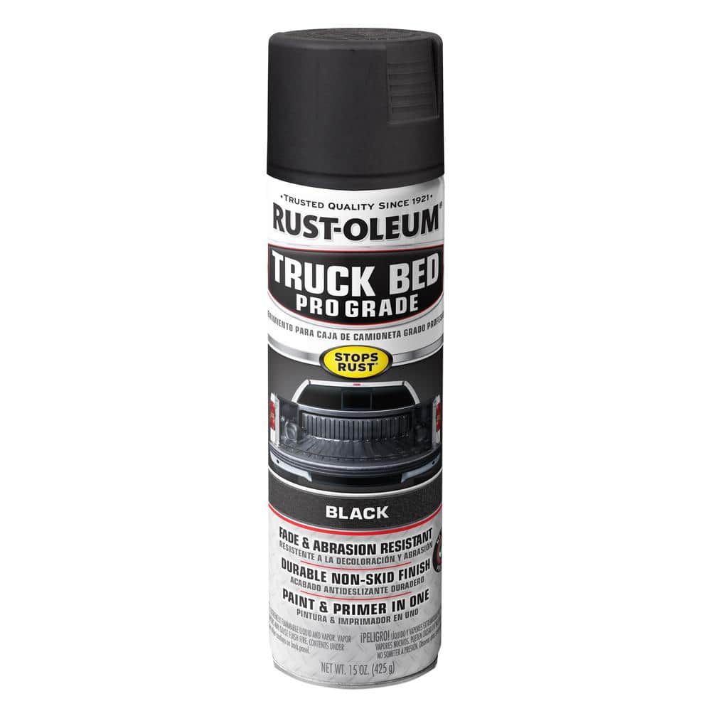15 oz. Professional Grade Black Truck Bed Coating Spray Paint & Primer in One (6-Pack)