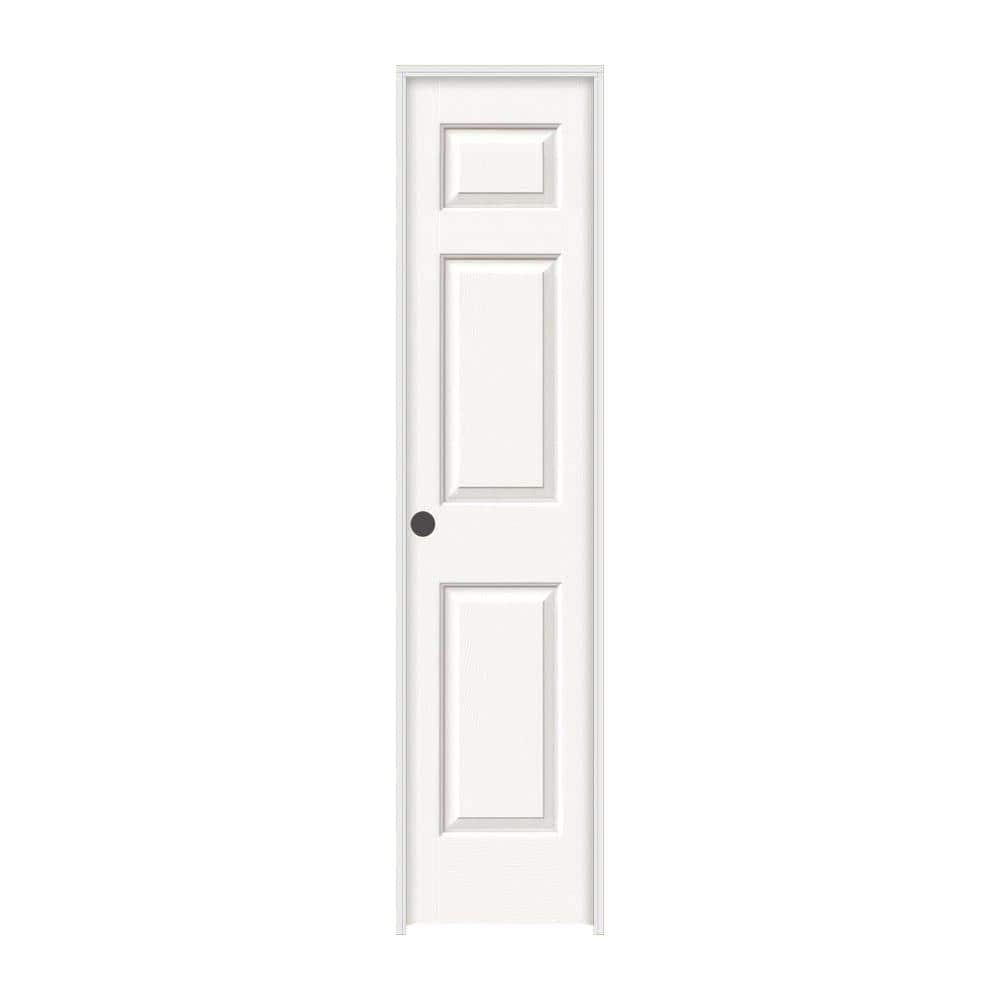 18 in. x 80 in. Colonist White Painted Right-Hand Textured Molded Composite Single Prehung Interior Door