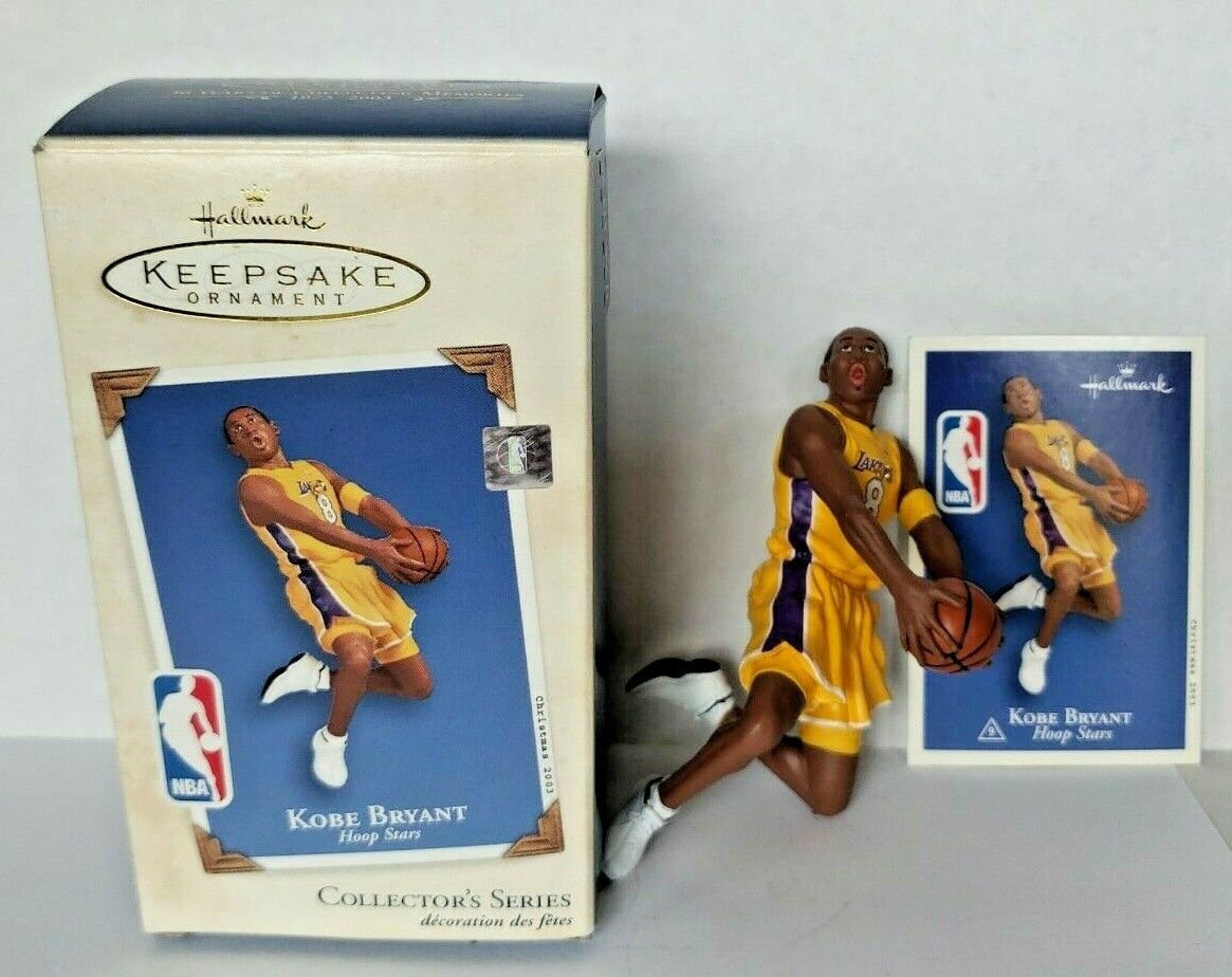 2003 Kobe Bryant Lakers Nba Hallmark Hoop Stars Handcrafted Ornament U18