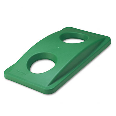 269288GN Lid for Slim Jim Bottle Recycling Container 20-3/8 x 11-3/8 Plastic Green
